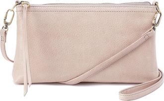 Hobo Darcy Convertible Leather Crossbody Bag in Stone Gloss at Nordstrom