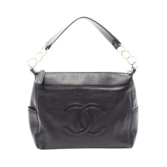 Chanel Pre-owned Coco Mark Grained Calf Handbag - Dames - Pre-owned - Zwart - Maat: ONE Size Leer