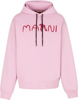 Marni Hoodie met logoprint - Roze