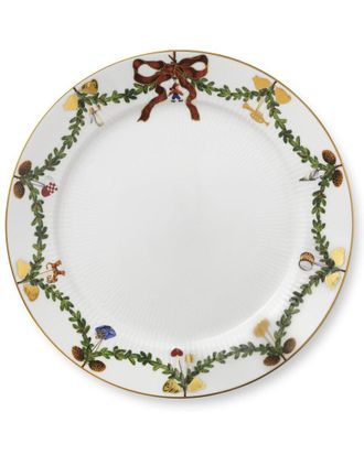 ROYAL COPENHAGEN Star Fluted Christmas Dinner Platewith $11 Credit