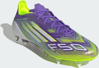 adidas adidas Performance Unisex F50 Elite Soft Ground Boots - Purple - Size UK 10.5