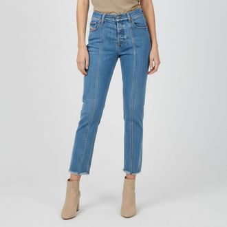 Diesel Blue Stretch Denim Regular Straight Jeans M/waist