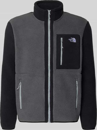 The North Face Fleecejacke mit Logo-Stitching Modell Yumiori in Anthrazit, Gr&ouml;&szlig;e XXL