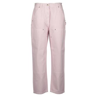 Prada Cropped Trousers, female, Pink, Size: S Cropped Cargo Trousers