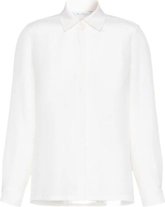 Max Mara Geranio Shirt - Dames - Overhemden - Wit - S - Overhemden