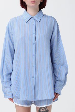 Frankie Shop Camicia casual in misto viscosa a righe