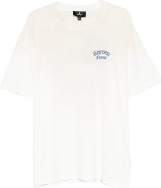 Represent Duality Logo-print Distressed Cotton T-shirt