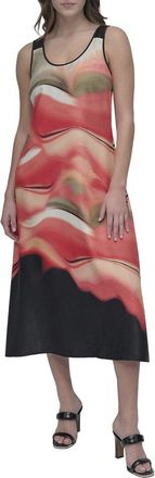 DKNY Dkny Border Print Shirt Dress