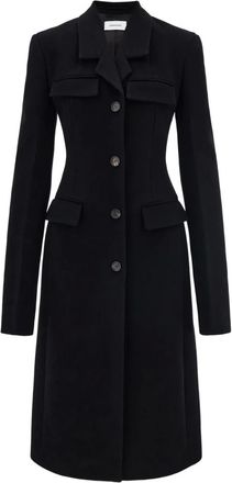 Ferragamo Cappotto monopetto con tasche - Nero