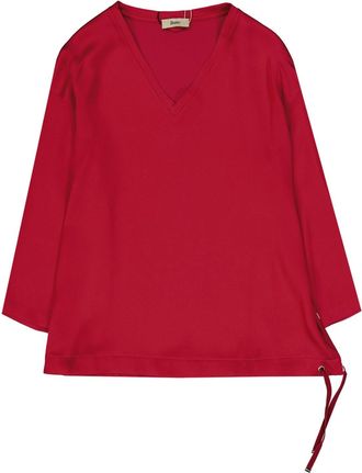 Herno Herno top met lange mouwen en V-hals