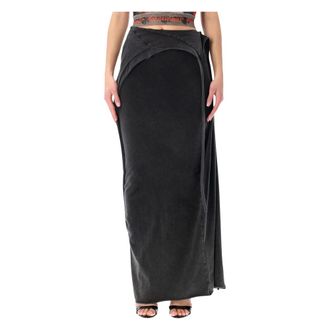 Ottolinger Ottolinger, Rokken, Dames, Zwart, S, Slitted Maxy Skirt