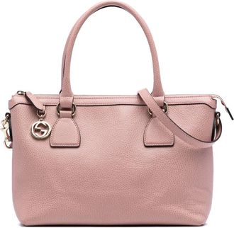 Gucci Pre-owned Gucci Dollar Calfskin GG Charm Satchel Ladies 449659 493075