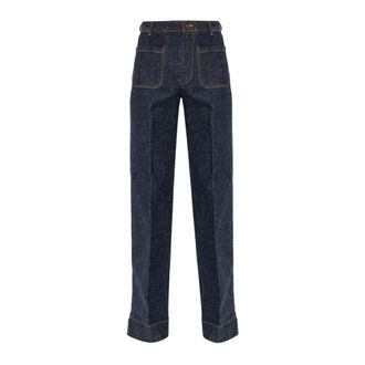 Victoria Beckham Dames, Jeans, Blauw, Maat: W28 Katoen