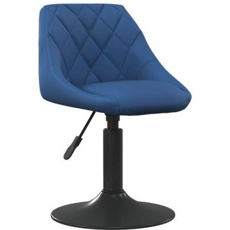 vidaXL Taburete De Cocina De Terciopelo Azul Vidaxl