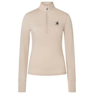 super.natural Tundra175 Zip 1/4 Bunny Merinounterw&auml;sche f&uuml;r Damen | beige