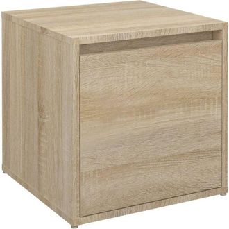 vidaXL Caj&oacute;n Taburete Madera Contrachapada Roble Sonoma 40,5x40x40 Cm Vidaxl