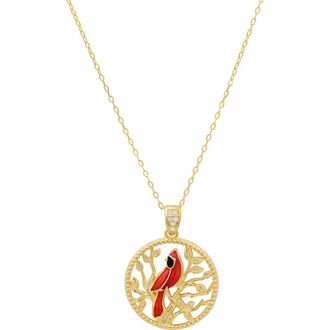 Queen Jewels Cardinal Pendant Necklace in Gold at Nordstrom Rack