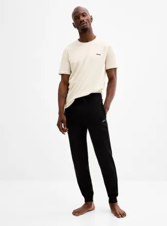BOSS Mens Waffled pyjama joggers