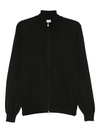 Gran Sasso zip-front high-neck cardigan - men - Fabric - 56 - Black