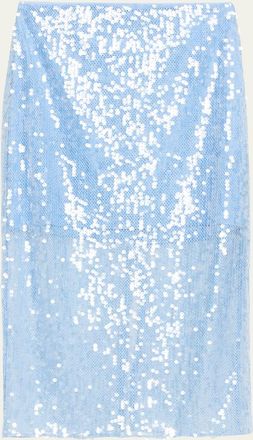 Veronica Beard Allora Sequined Midi Skirt