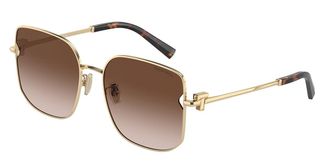 Tiffany & Co. TF3105D Asian Fit 61893B Womens Sunglasses Gold Size 58