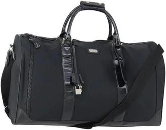 Ferragamo Pre-owned Weekend Bags, female, Black, Size: ONE SIZE Pre-owned Nylon Travel Bag