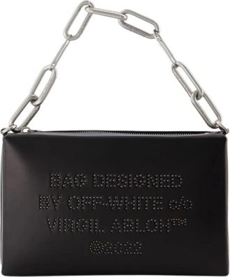 Off-white Block Pouch Hobo Tas - Dames - Handtassen - Zwart - ONE Size - Leer - Tassen