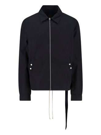 Rick Owens Giacca Zip In Cotone