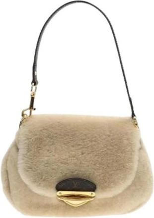 Louis Vuitton Pre-owned Canvas Schoudertas - Dames - Vintage Schoudertas - Beige - ONE Size - Vintage