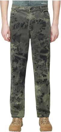 ECKHAUS LATTA Tie-Dye Slim-Fit Denim Jeans - Heren - Slim Fit Jeans - Groen - W27 - Denim - Jeans