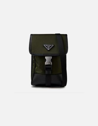 Prada Mens Prada Utility Cross Body Bag in Military Green