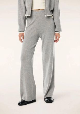 P.E Nation Verge Knit Pants In Grey Marle