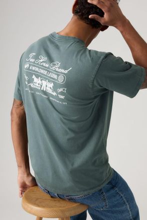 Levi's Graphic Vintage Fit Pocket Tee - Men - XL - Blue / Two Horse Brand 2 Dark Slate