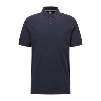 HUGO BOSS Tops, Heren, Blauw, L, Katoen, Polo Shirt