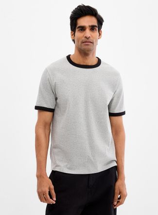Le 31 Mens Ringer T-shirt Retro fit
