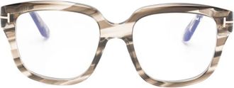 Tom Ford Eyewear Occhiali geometrici - Marrone
