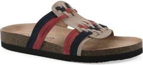 White Mountain Halicore Slide Sandal in Americana/Multi/Suede at Nordstrom Rack, Size 11