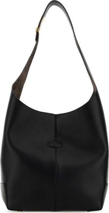 Tod's DBM Sacca Tote Grande - Dames - Schoudertassen - Zwart - ONE Size - Leer - Tassen