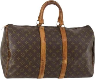 Louis Vuitton Pre-owned Weekend Bags, female, Brown, Size: ONE SIZE Pre-owned Weekend Bag