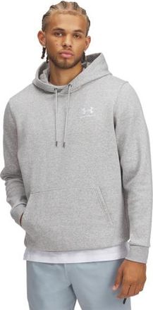 Under Armour Mens Essential Fleece Hoodie - White/Mod Gray Size XXL