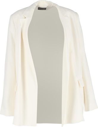 Loro Piana Pre-owned Womens Blazer in White - Ecru - Size EU 48 (Womens)
