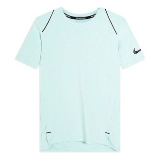Nike Mens Nike Dry Top Ss Hyperelite Elite Basketball Casual Sports Short Sleeve Green T-Shirt 895207-357