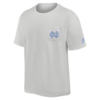 Nike North Carolina Legacy Max90 Pocket 2-Hit Nike Mens College T-Shirt in Grey | 01GC0BBNCV-E3Q