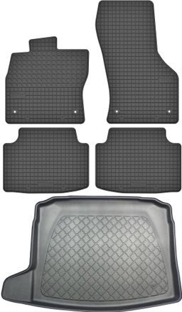 OEM Volkswagen Tiguan Ii Suv Desde Mayo De 2016. Juego De Alfombrillas De Goma Para Coche + Alfombrilla Para Maletero