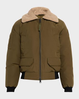 Canada Goose Men & apos;s Chilliwack Fleece-Collar Down Bomber Jacket