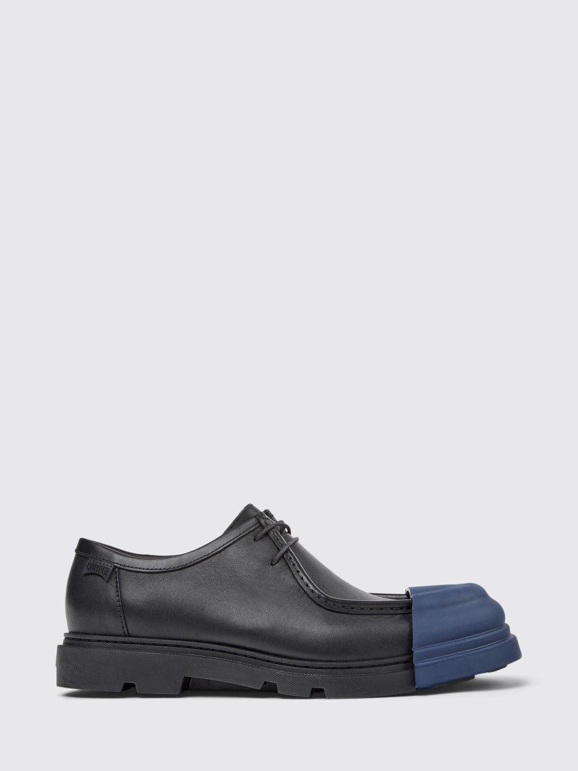 Camper Dark Brown Leather Derby Shoes with Blue Sole Camper Dean Derby shoes - men - Leather/Recycled Polyester  main image 2