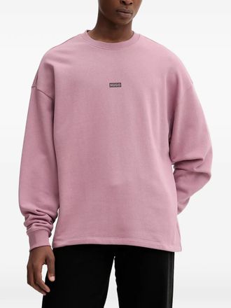 HUGO BOSS Sweater met logoprint - Roze