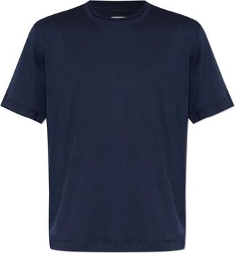 Eleventy T-shirt met ronde hals - Heren - T-shirts - Blauw - 2XL - Katoen - Tops