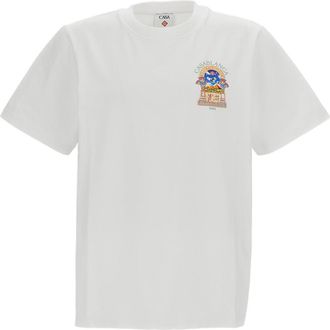 Casablanca Cotton Jersey Short-Sleeve T-Shirt with Logo Graphic