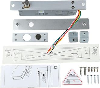 OEM Cerradura El&eacute;ctrica De Cerrojo De 12 V Cc - Pantalla Led - Cerrojo Estrecho De Aleaci&oacute;n De Aluminio - Control De Acceso Seguro